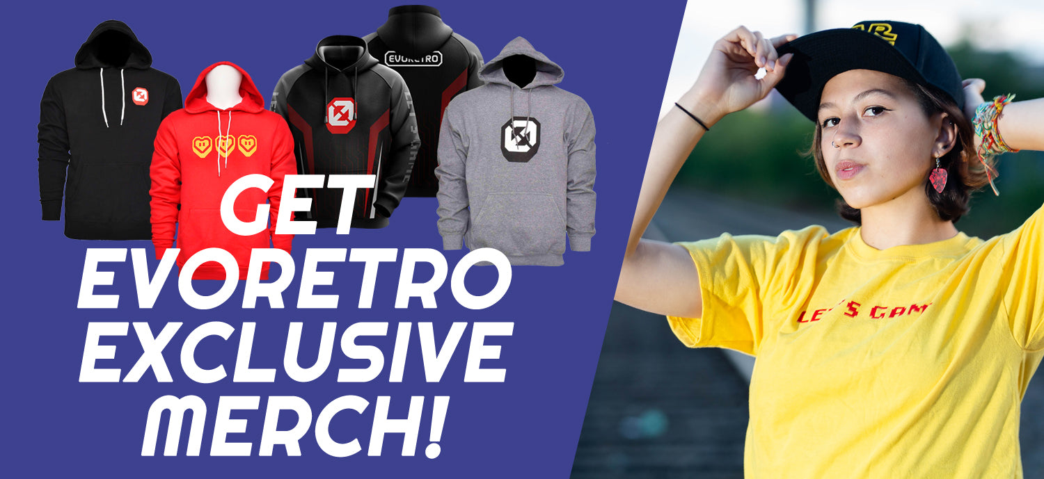Evoretro Merch Available for Retailers
