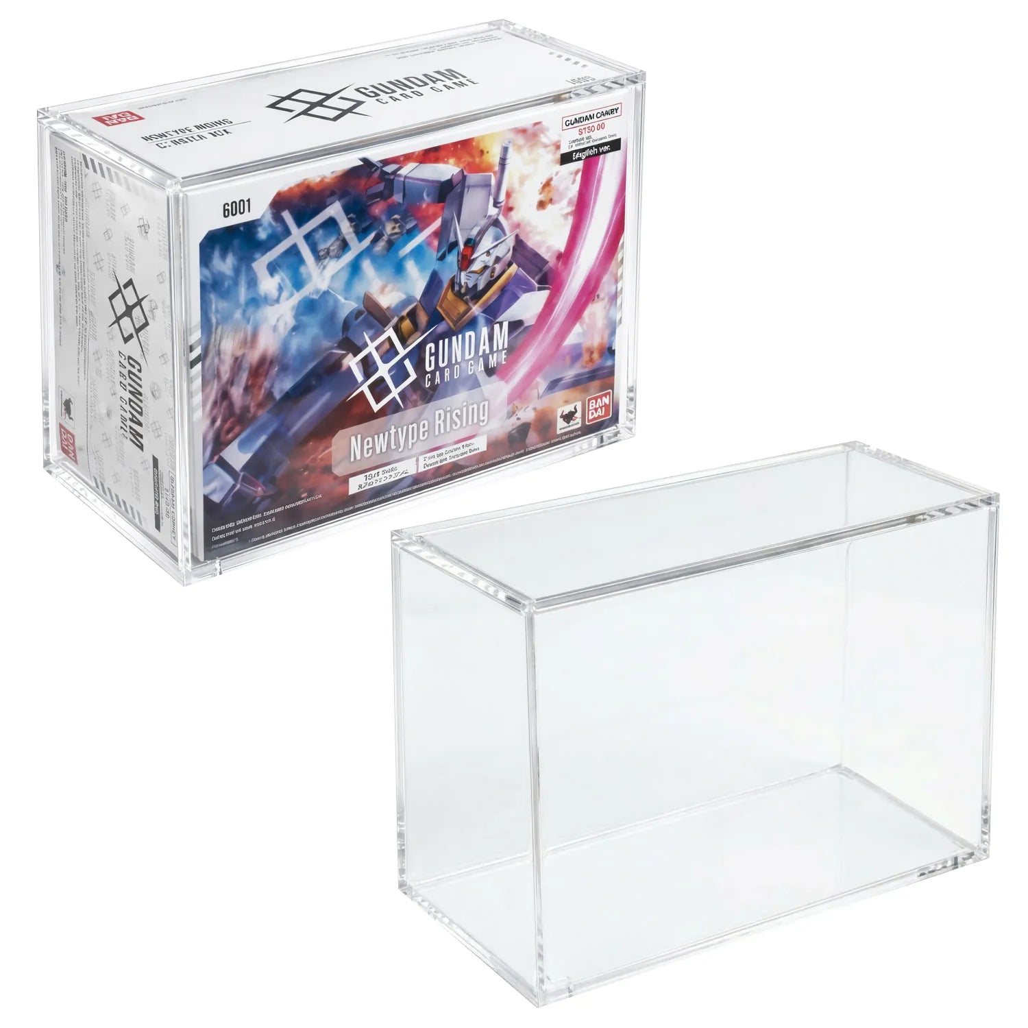 gundam newtype rising booster box case Magnetic Acrylic Display Case for Gundam Card Game Booster Pack Newtyp – EVORETRO Canada