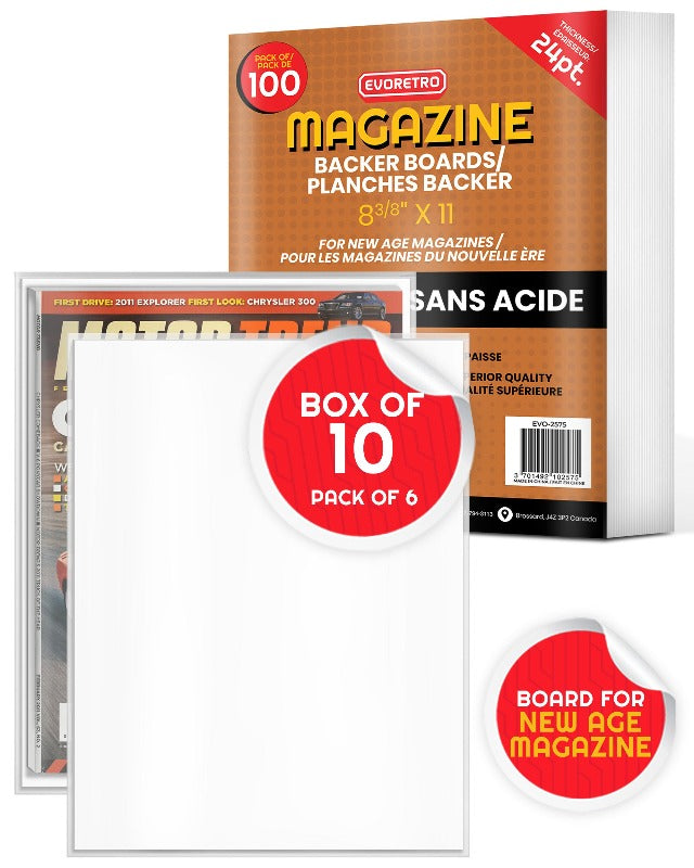 Backing Boards (Magazine), 1 Pack of 100