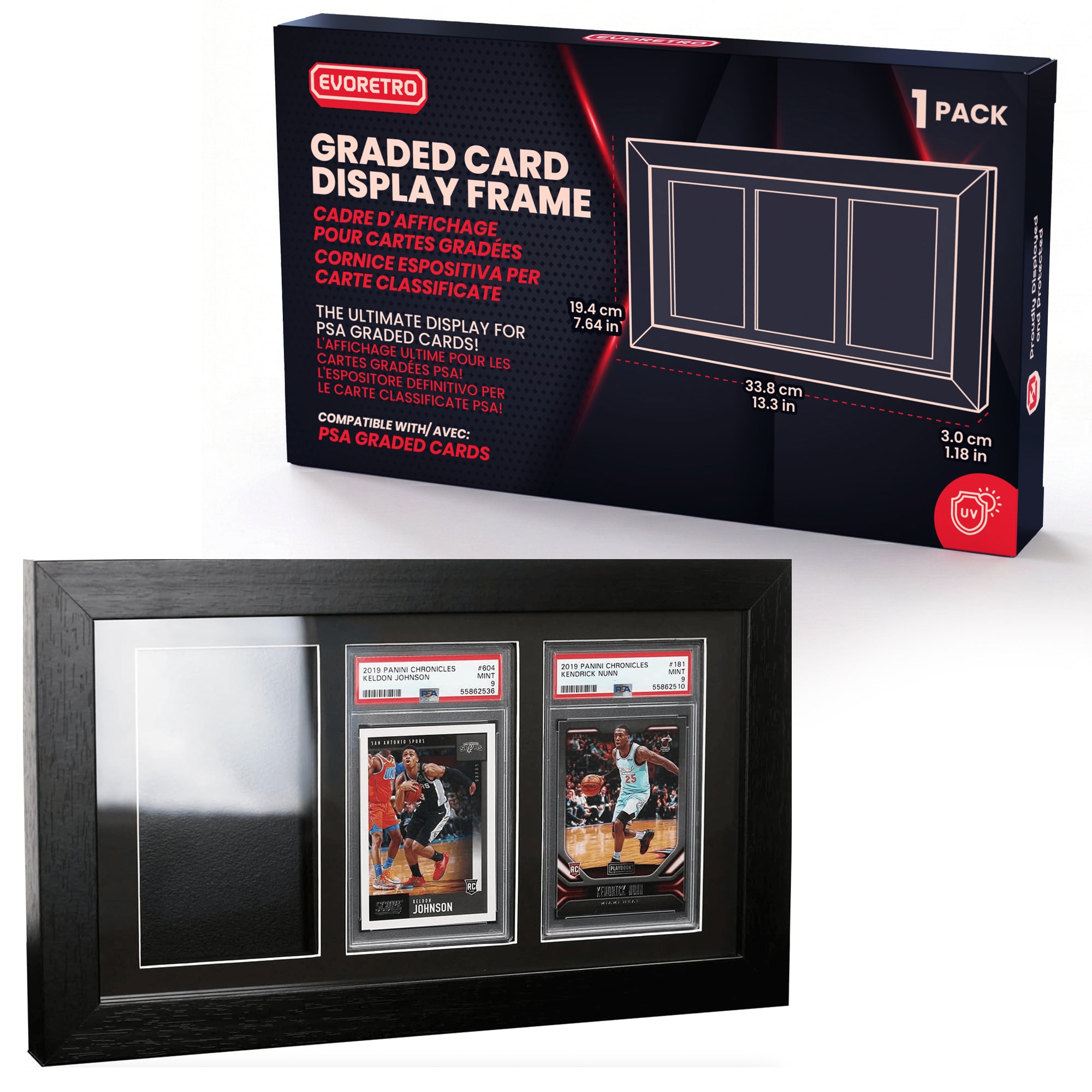 EVORETRO PSA Graded Wooden Frame UV Glass LIQUIDATION – EVORETRO Canada