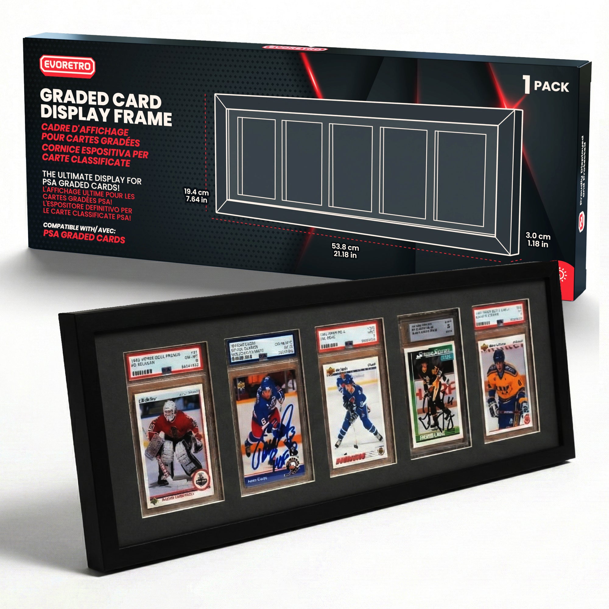 EVORETRO PSA Graded Wooden Frame UV Glass LIQUIDATION – EVORETRO Canada