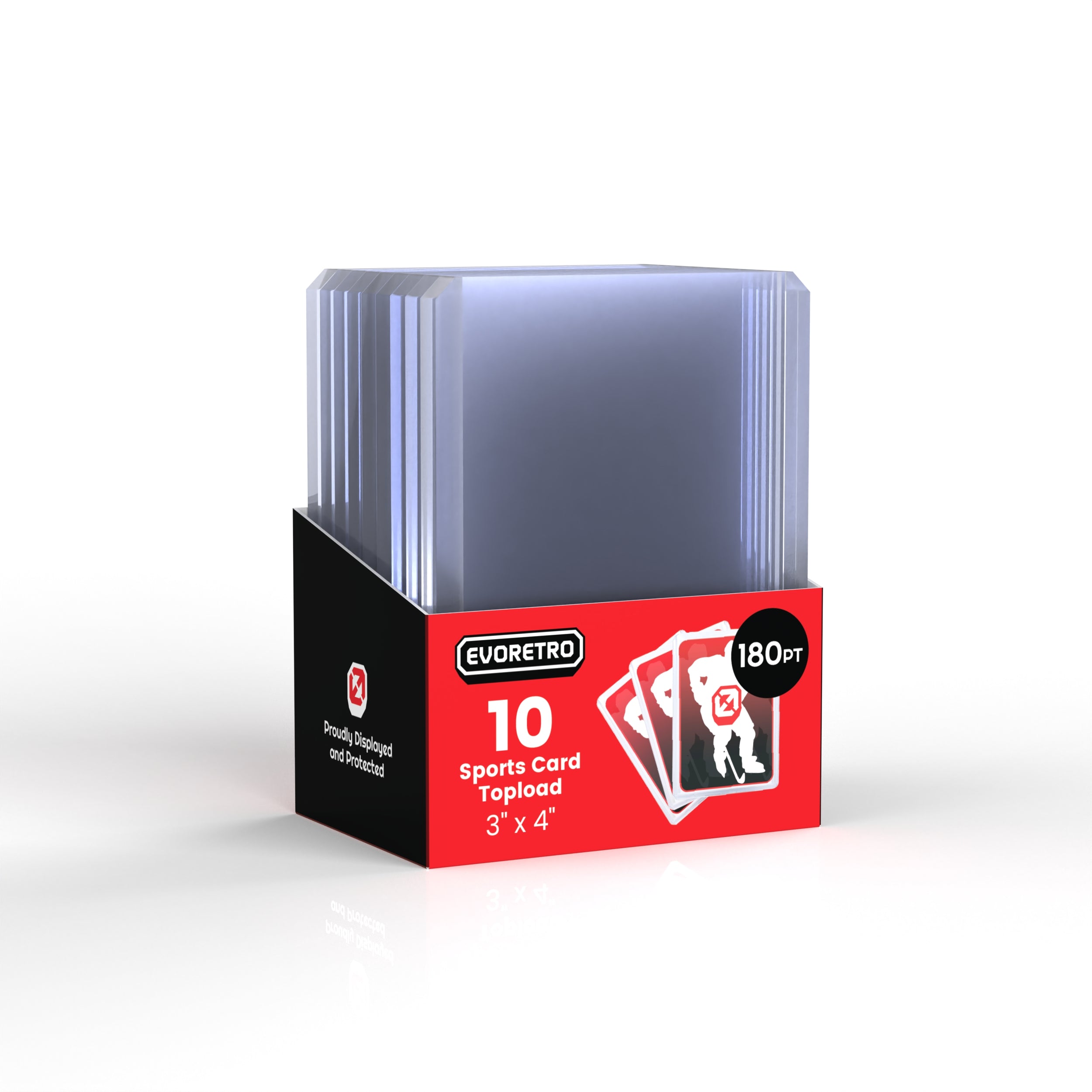 EVORETRO 180pt Premium Toploader Extra Thick (10-Pack) EVORETRO Canada EVORETRO 180pt Premium Toploader Extra Thick (10-Pack) EVORETRO Canada