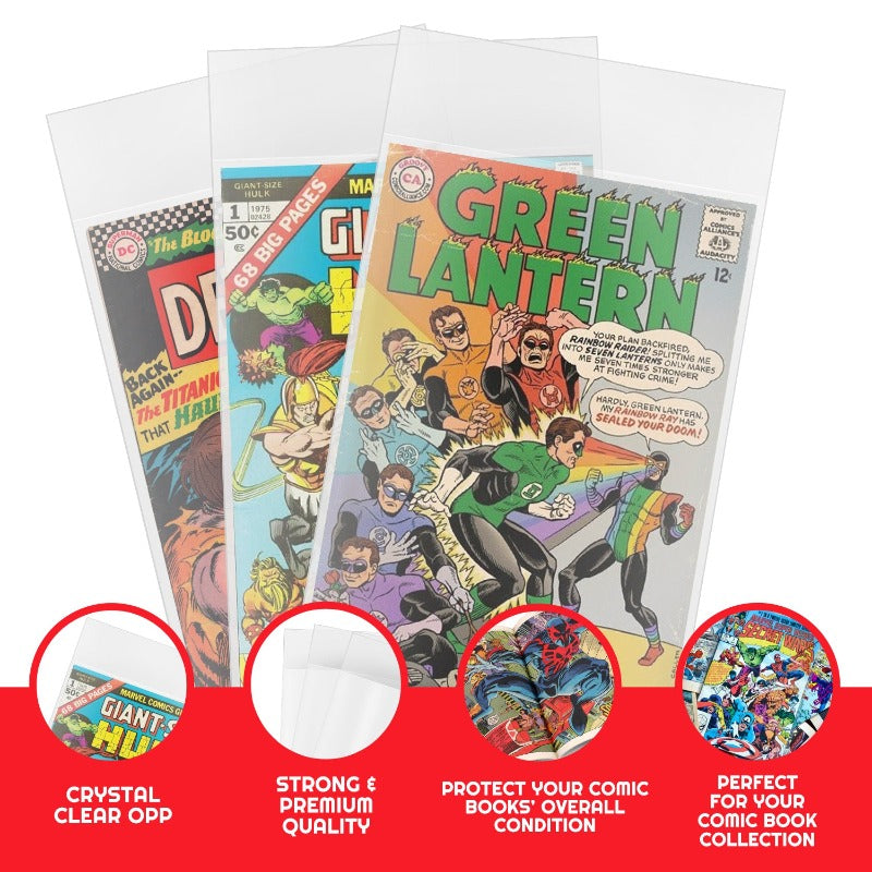 Comic Bags for Comics Regular and Silver Comic Bags 2MIL EVORETRO