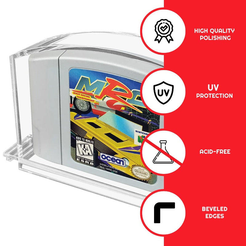 Acrylic Case for N64 Video Game Cartridge EVORETRO Canada