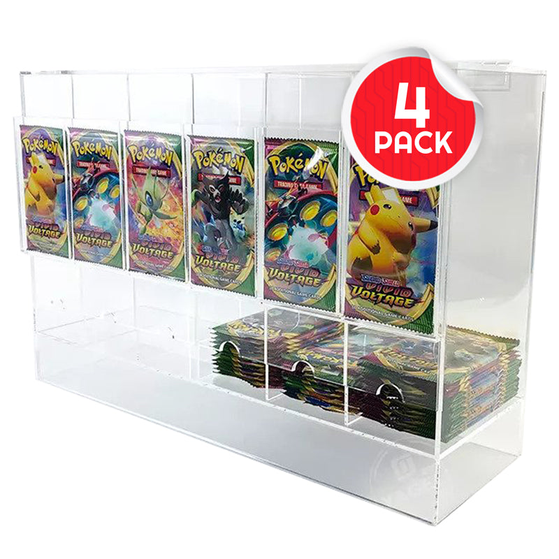 Pokémon Booster Pack 6-Slot EVORETRO Acrylic Display Dispenser – EVORETRO Canada