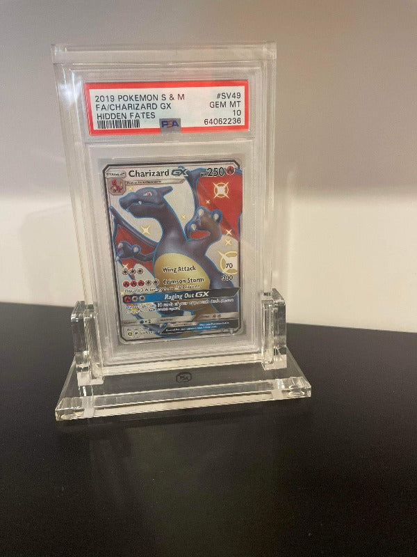 Lot X 10 Boite Protection Carte Pokémon Acrylique Plexiglas Psa