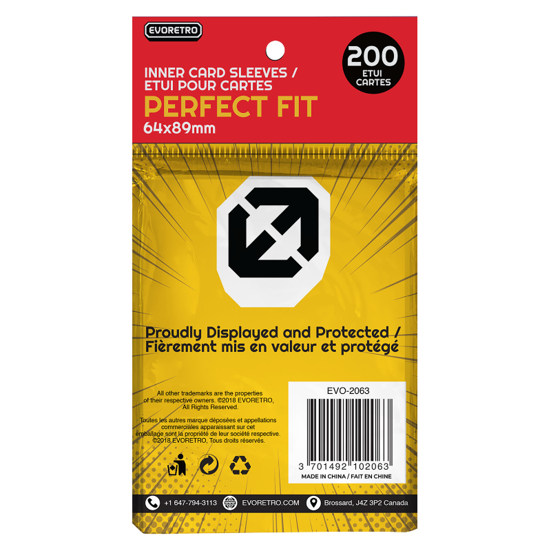 Perfect Fit Sleeves Inner Card Protector | EVORETRO EVORETRO Canada Perfect Fit Sleeves Inner Card Protector | EVORETRO EVORETRO Canada