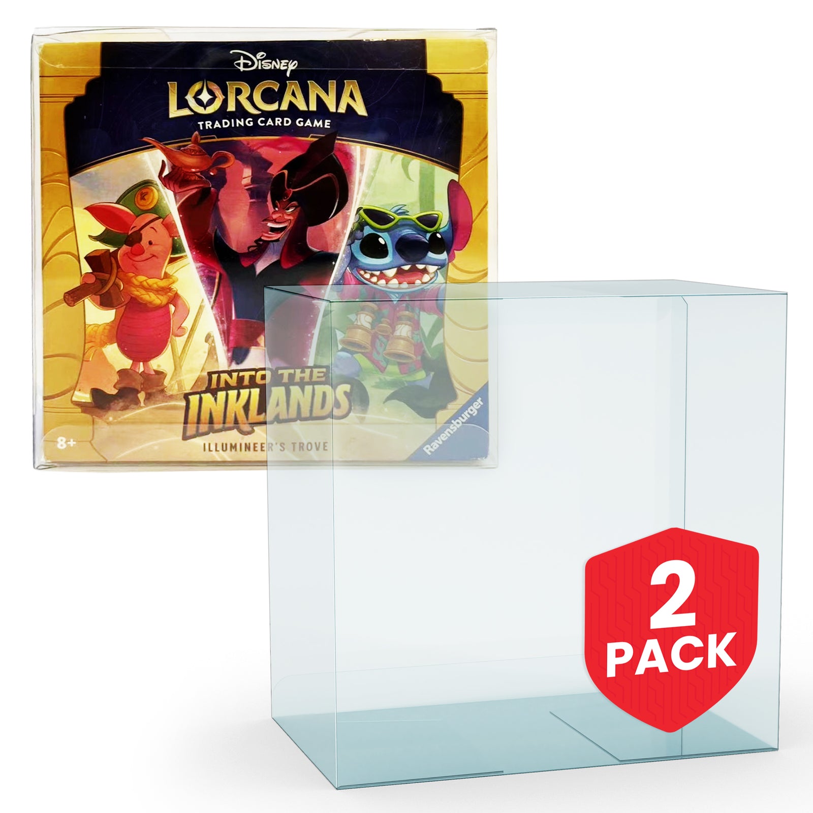 LORCANA INTO THE INKLANDS ILLUMINEER'S TROVE PACK DE 2 PROTECTEURS POUR ANIMAUX DE COMPAGNIE