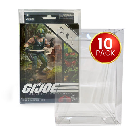 Protecteur de vitrine EVORETRO pour GI Joe Classified - Boîte sans fenêtre avec cintre, lot de 10