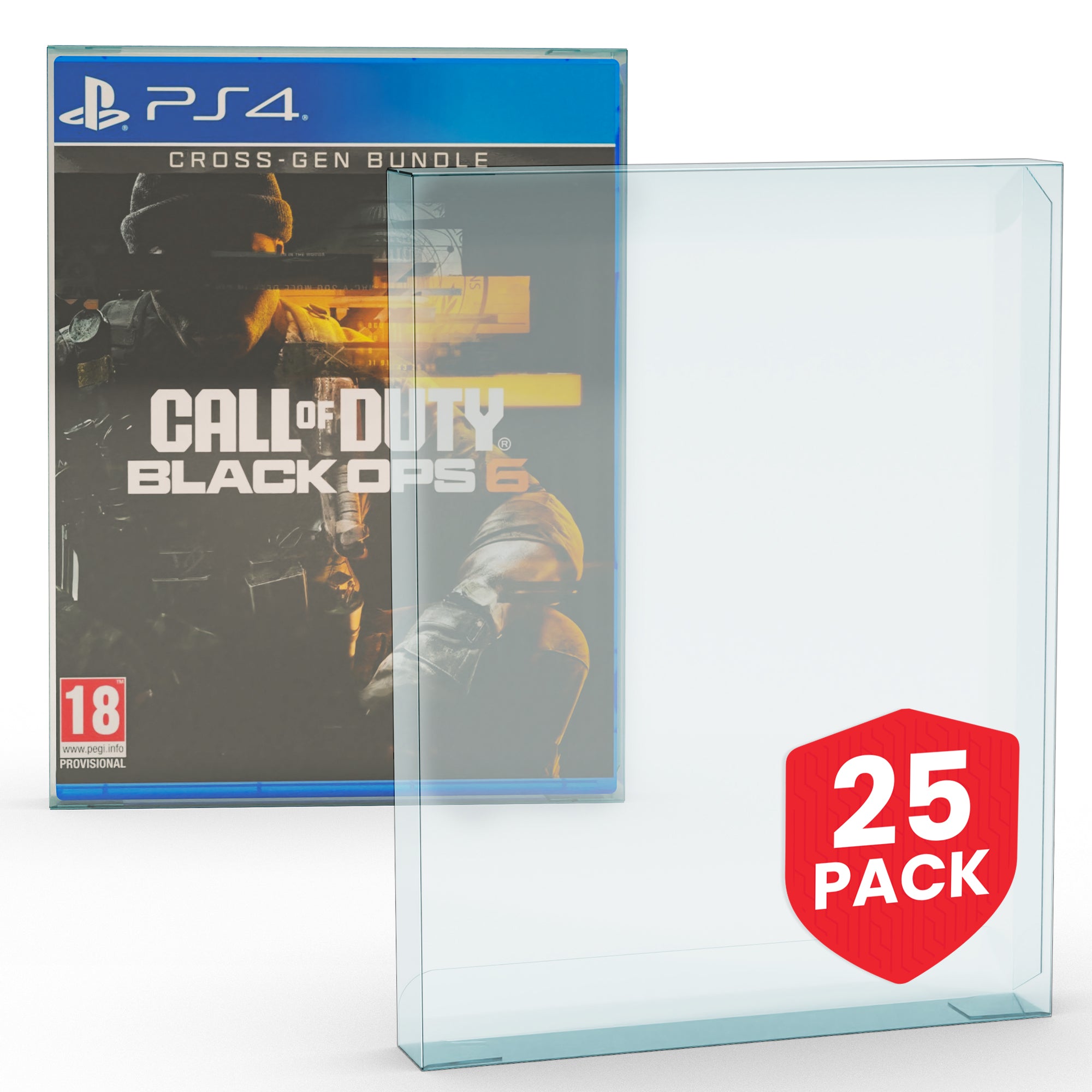 EVORETRO Display Case Protector for PS3 / PS4 Steel Book Box PET Protector Pack of 25 Delivery