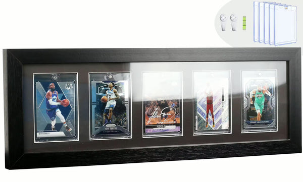 Card Wooden Display Frame with 5 Slots - magnetic holder Delivery