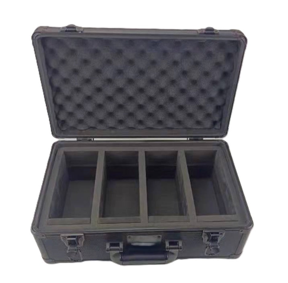 4-Row Aluminium Case for 120 Slabs with Key System