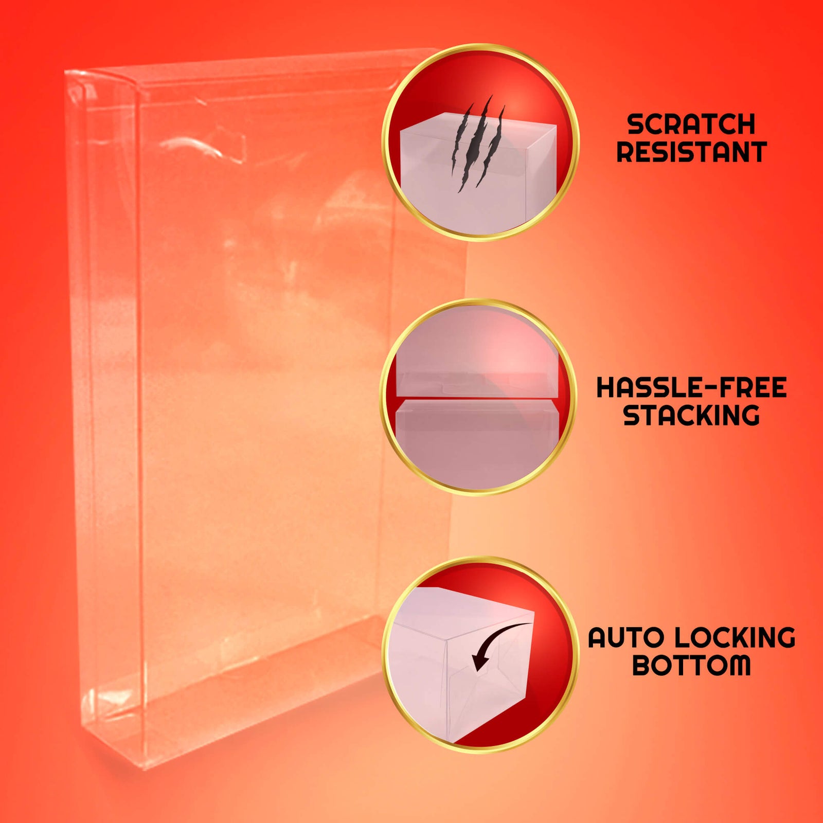 EVORETRO Display Case Protector Clamshell GI Joe Lady Jaye pack of 10