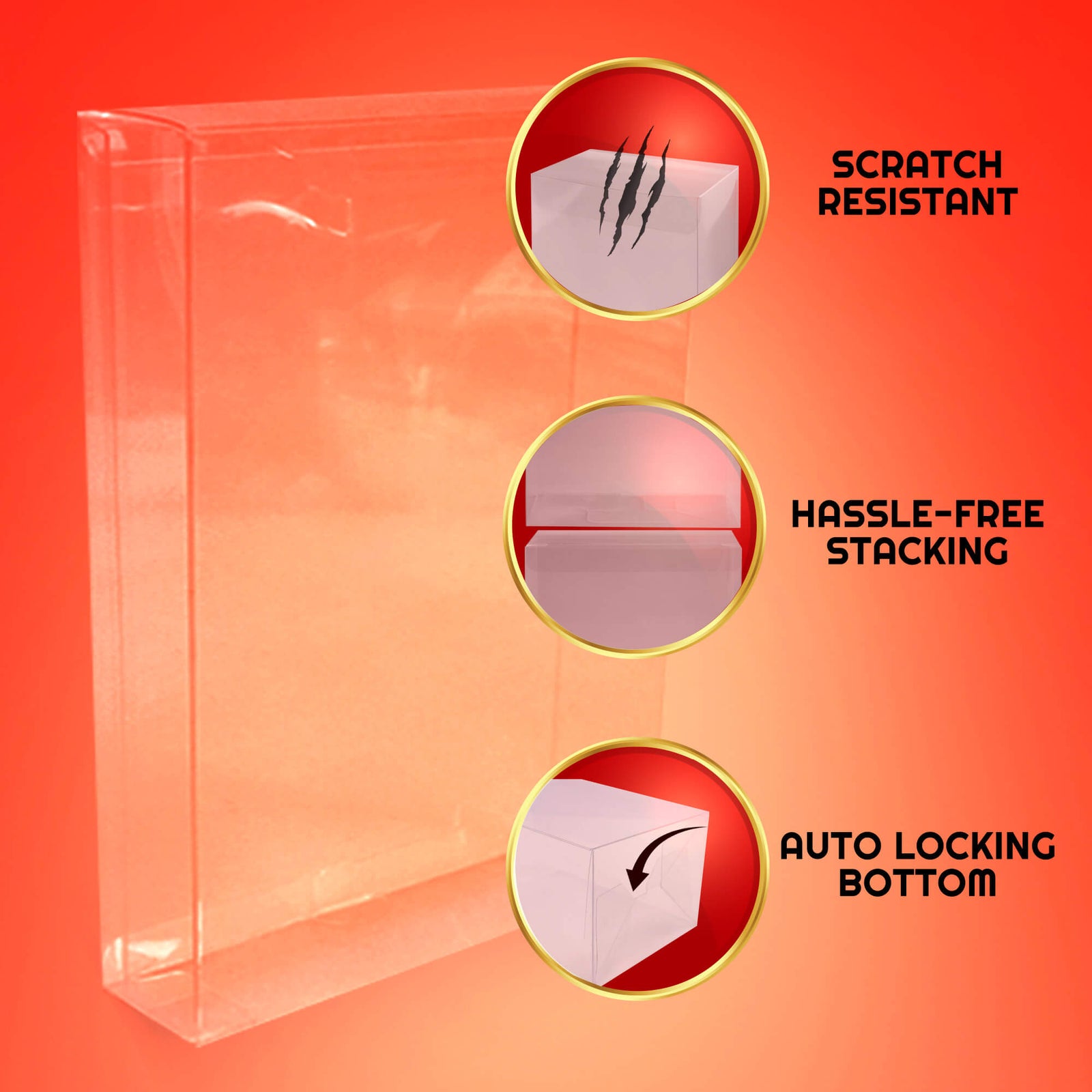 EVORETRO Display Case Protector for GI Joe Classified - No Window box with Hanger pack of 10