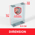 Protection de vitrine EVORETRO pour Pokémon Petite boîte 8x2,8x12,5 PET Lot de 5