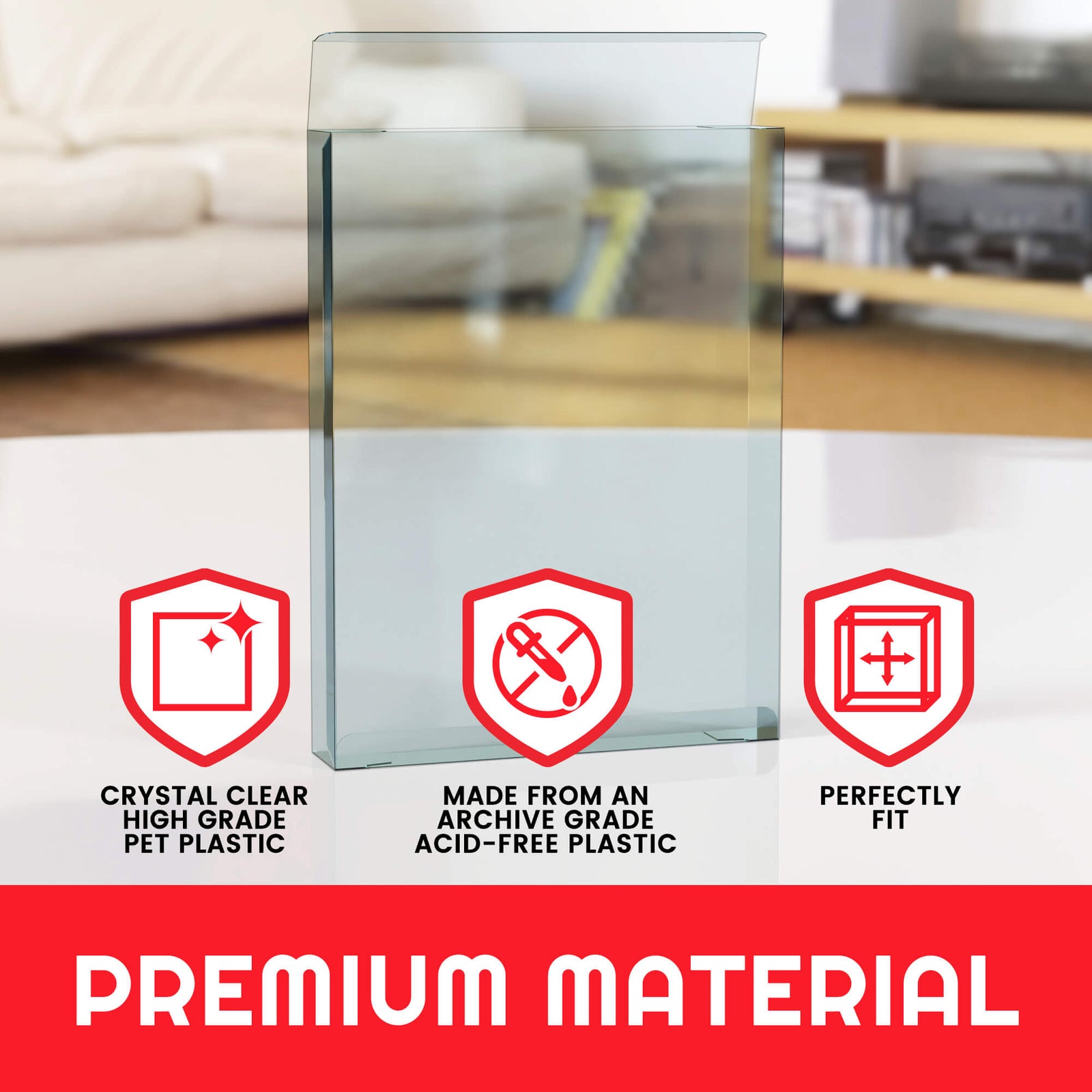 Display Case Protector for Clamshell Spider Man Marvel's 21x4x27.9 PET Protector Pack of 10