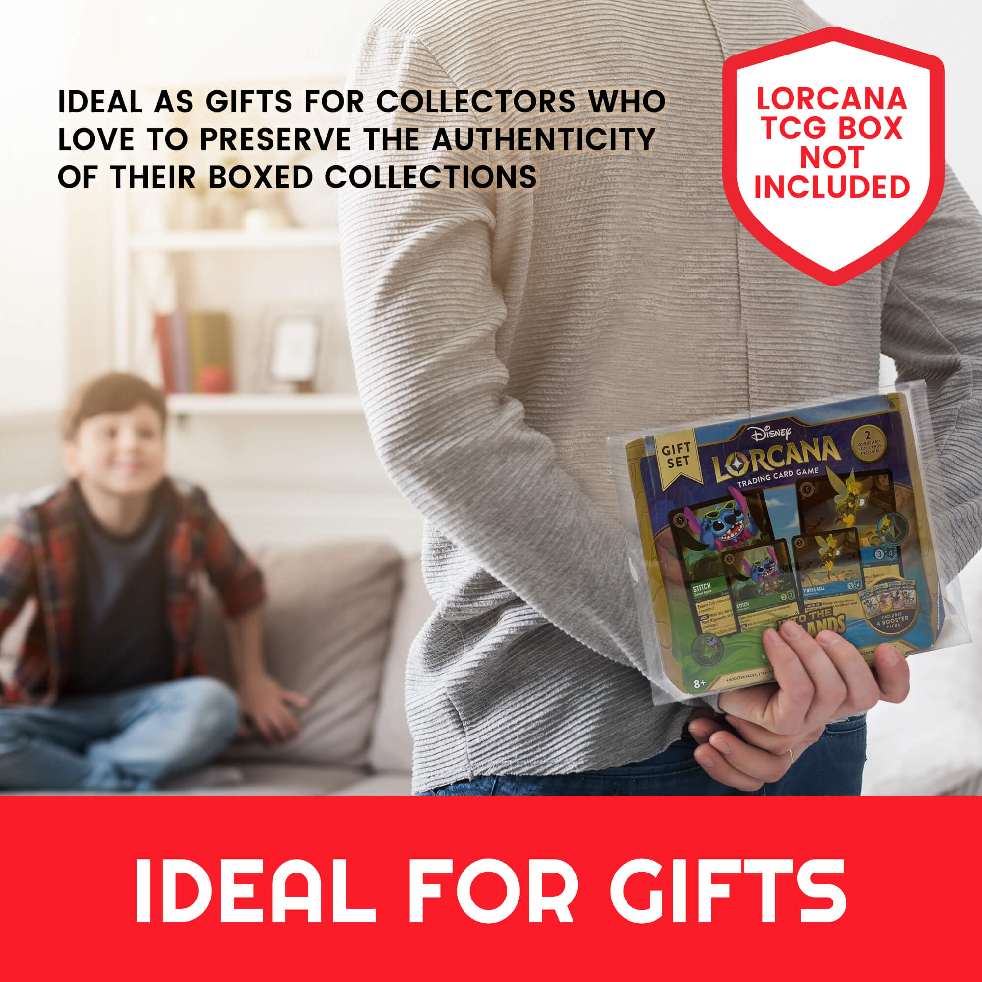 Coffret cadeau Lorcana Into the Inklands, protection de vitrine EVORETRO, lot de 2