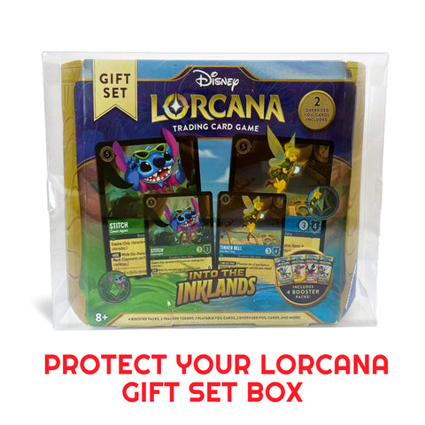 Pre-Order EVORETRO Display Case Protector for Lorcana into the inklands Gift Set Box pack of 2 Delivery Oct 2