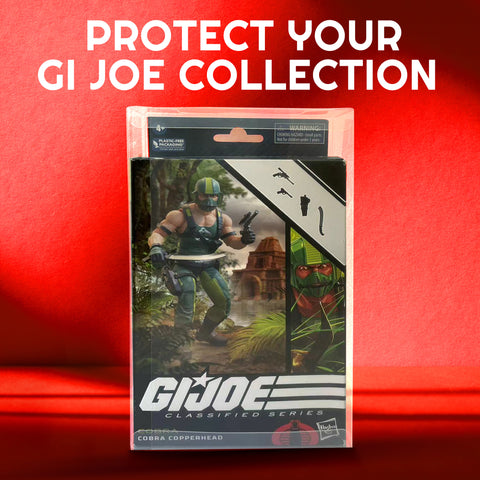 Protecteur de vitrine EVORETRO pour GI Joe Classified - Boîte sans fenêtre avec cintre, lot de 10