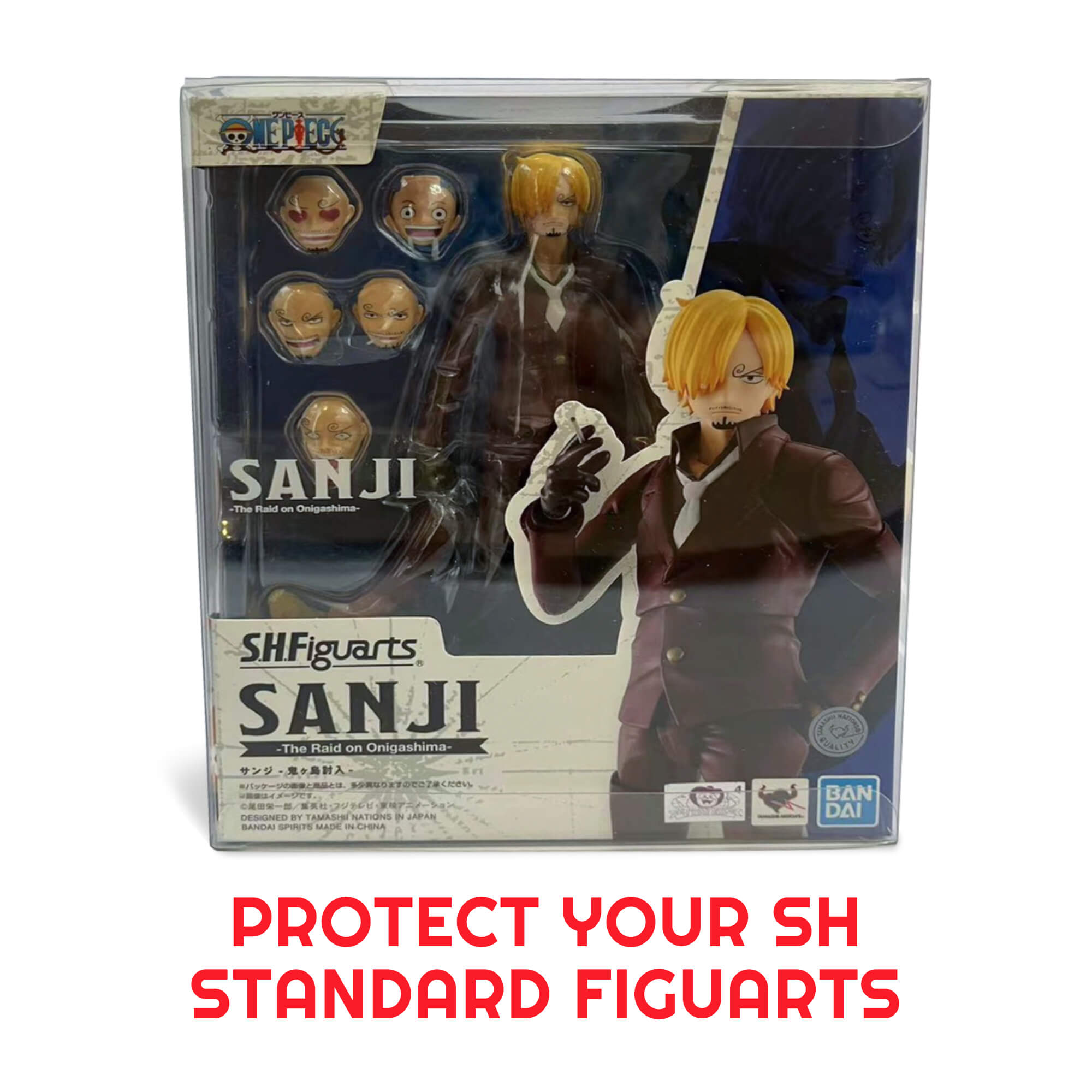 Transparent PET Display Case Protector for SH Figuarts Sanji Figure