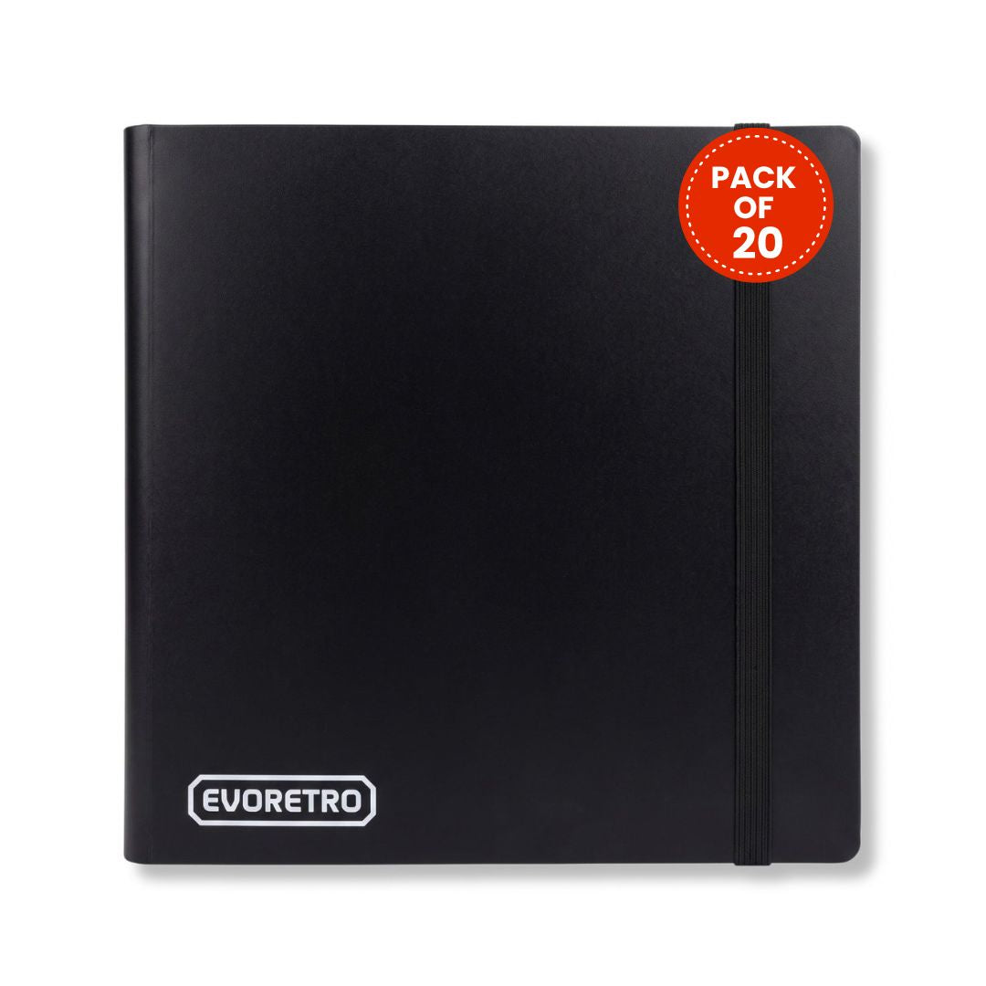 Regular 12 Pocket Card Flex Portfolio Black Pack of 1