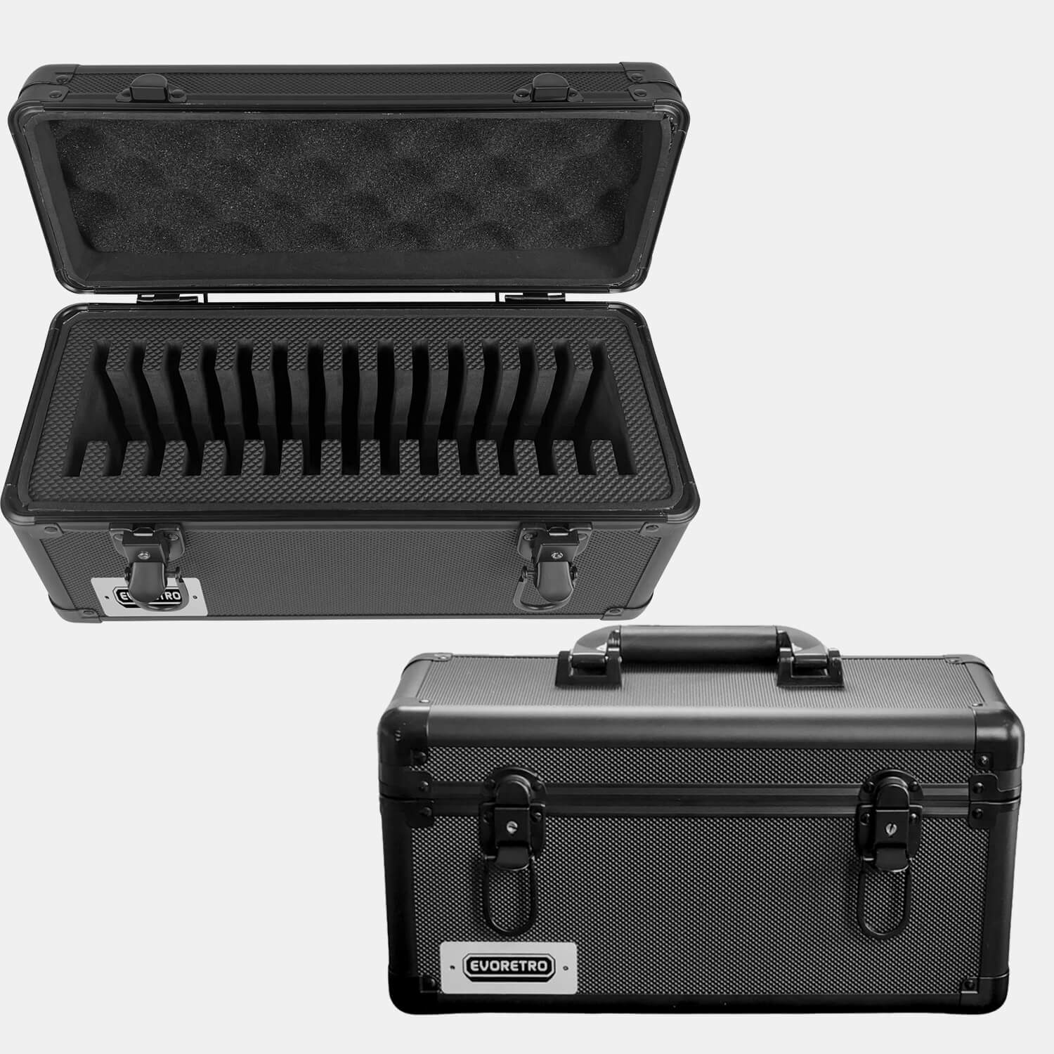 EVORETRO Aluminum Graded Card Storage Case 15-Slot | Black EVORETRO Canada EVORETRO Aluminum Graded Card Storage Case 15-Slot | Black EVORETRO Canada