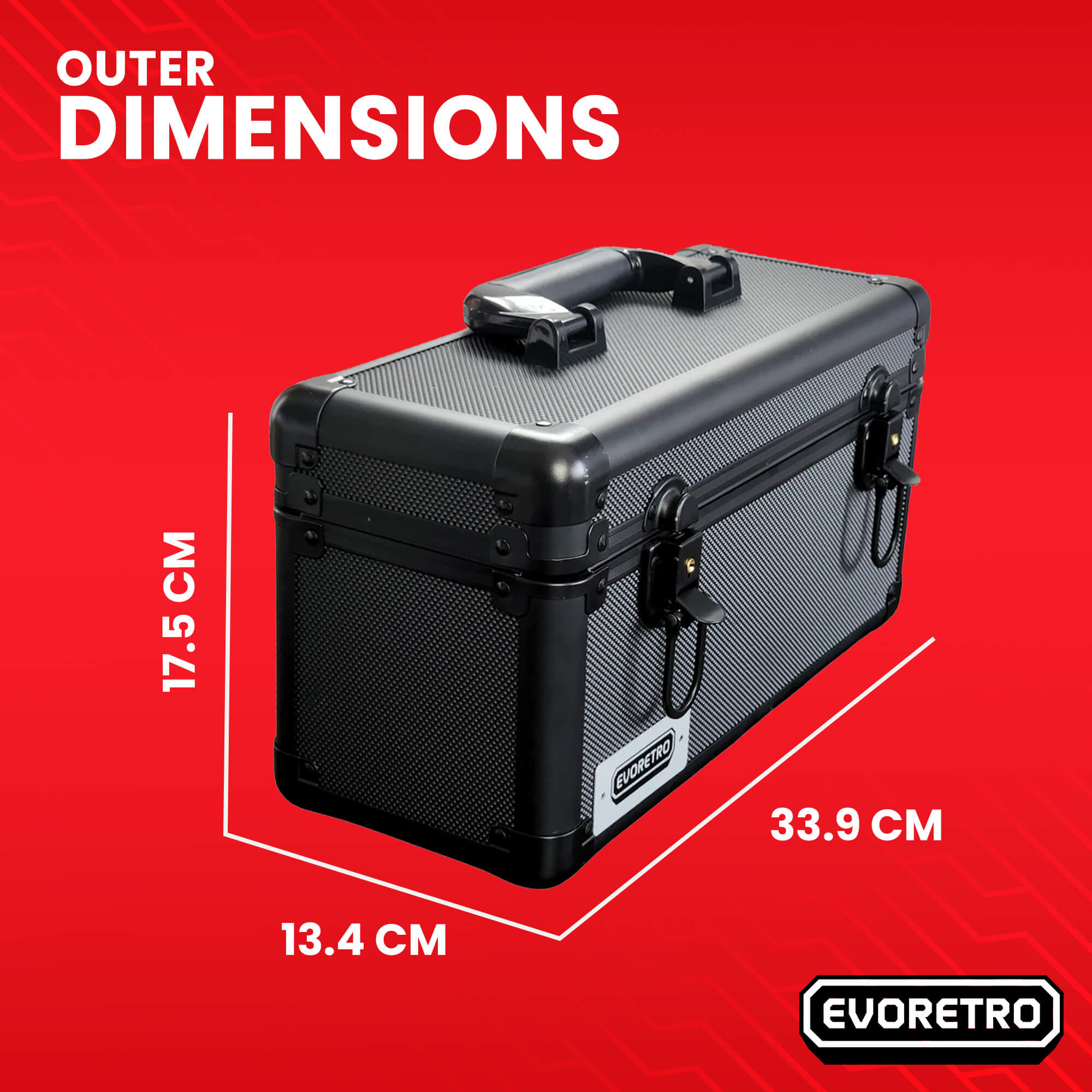 EVORETRO Aluminum Graded Card Storage Case 15-Slot | Black EVORETRO Canada EVORETRO Aluminum Graded Card Storage Case 15-Slot | Black EVORETRO Canada
