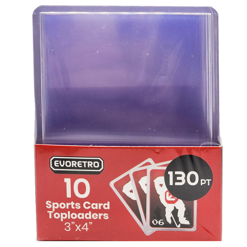 EVORETRO Topload Card Holder 3x4 130pt Pack of 10 EVORETRO Canada EVORETRO Topload Card Holder 3x4 130pt Pack of 10 EVORETRO Canada