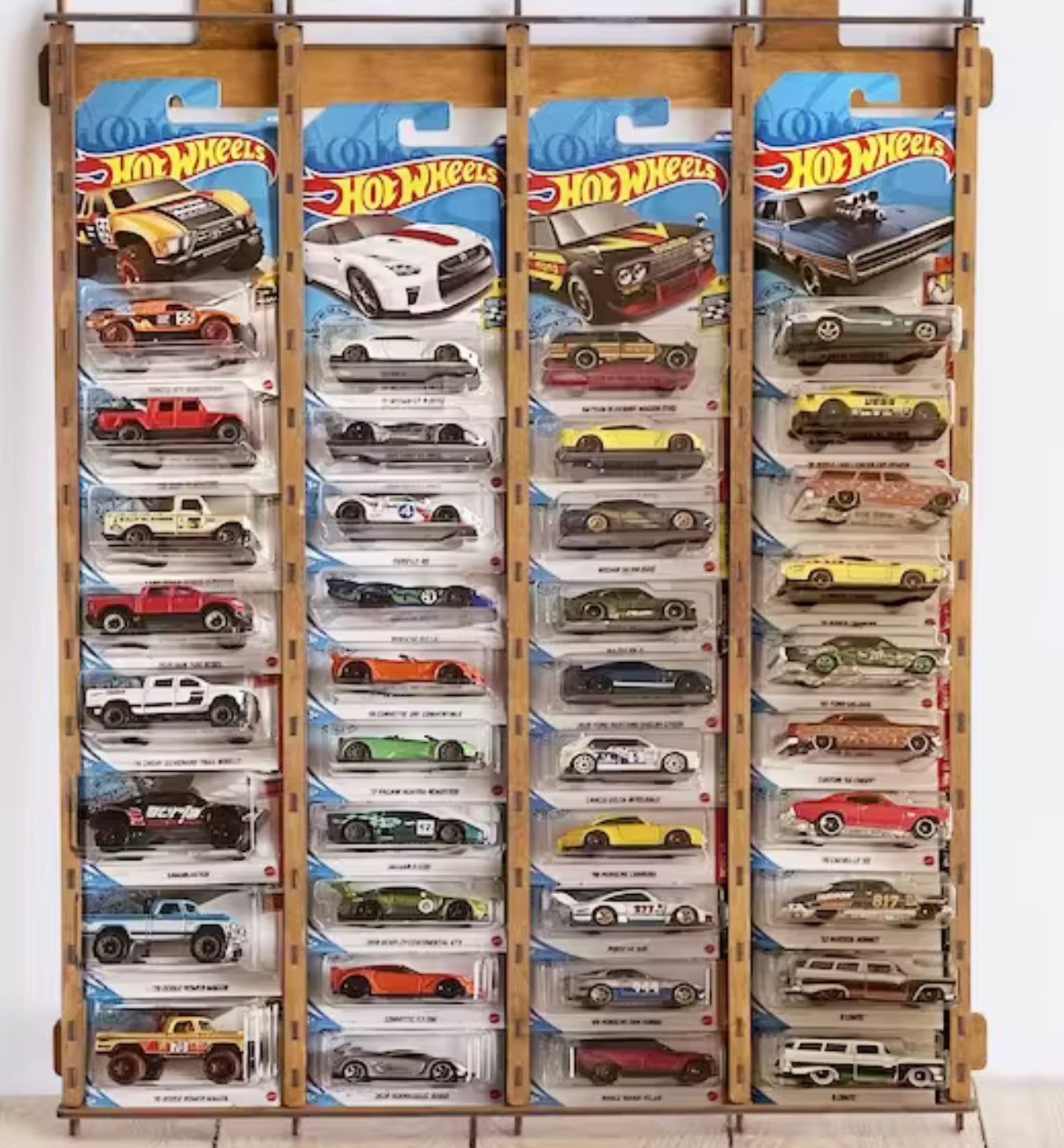 EVORETRO Toy Cars Display with Stand Base