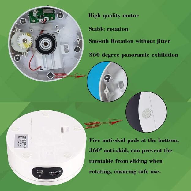 360 degree automatic rotating display