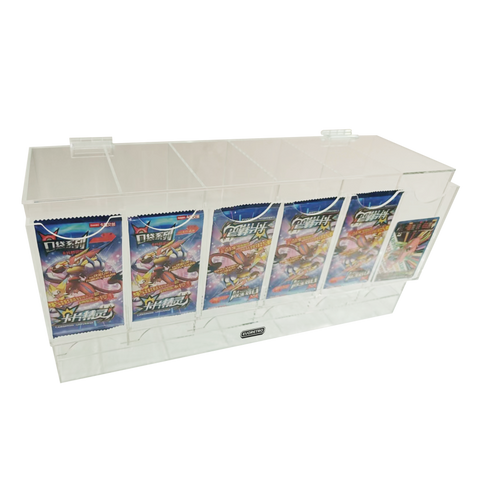 Card Dispenser Pokémon Booster Pack 6-Slot Acrylic Display Dispenser