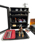 Aluminum Miniatures Display & Carry Case w/ 5 Metal Trays for Collectible Figures and Models