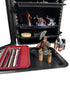 Aluminum Miniatures Display & Carry Case w/ 5 Metal Trays for Collectible Figures and Models
