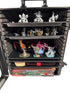 Aluminum Miniatures Display & Carry Case w/ 5 Metal Trays for Collectible Figures and Models