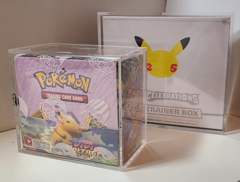 Acrylic Pokmon Booster Box Protector Sliding Lid | Evoretro EVORETRO Canada Acrylic Pokmon Booster Box Protector Sliding Lid | Evoretro EVORETRO Canada
