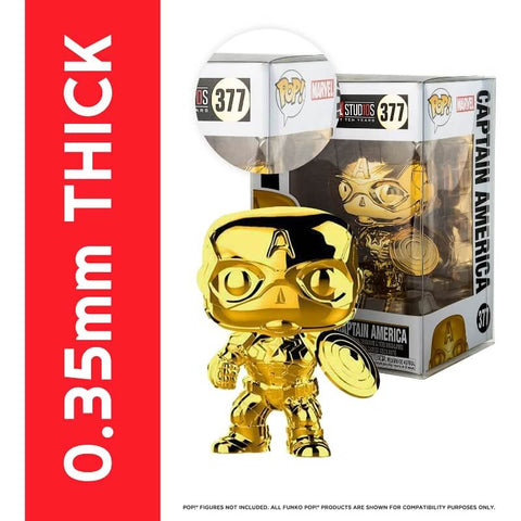 4-inch Funko Pop PET protectors – clear collectible display cases – EVORETRO 0.35mm
