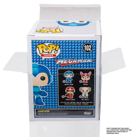 4-inch Funko Pop PET protectors – clear collectible display cases – EVORETRO