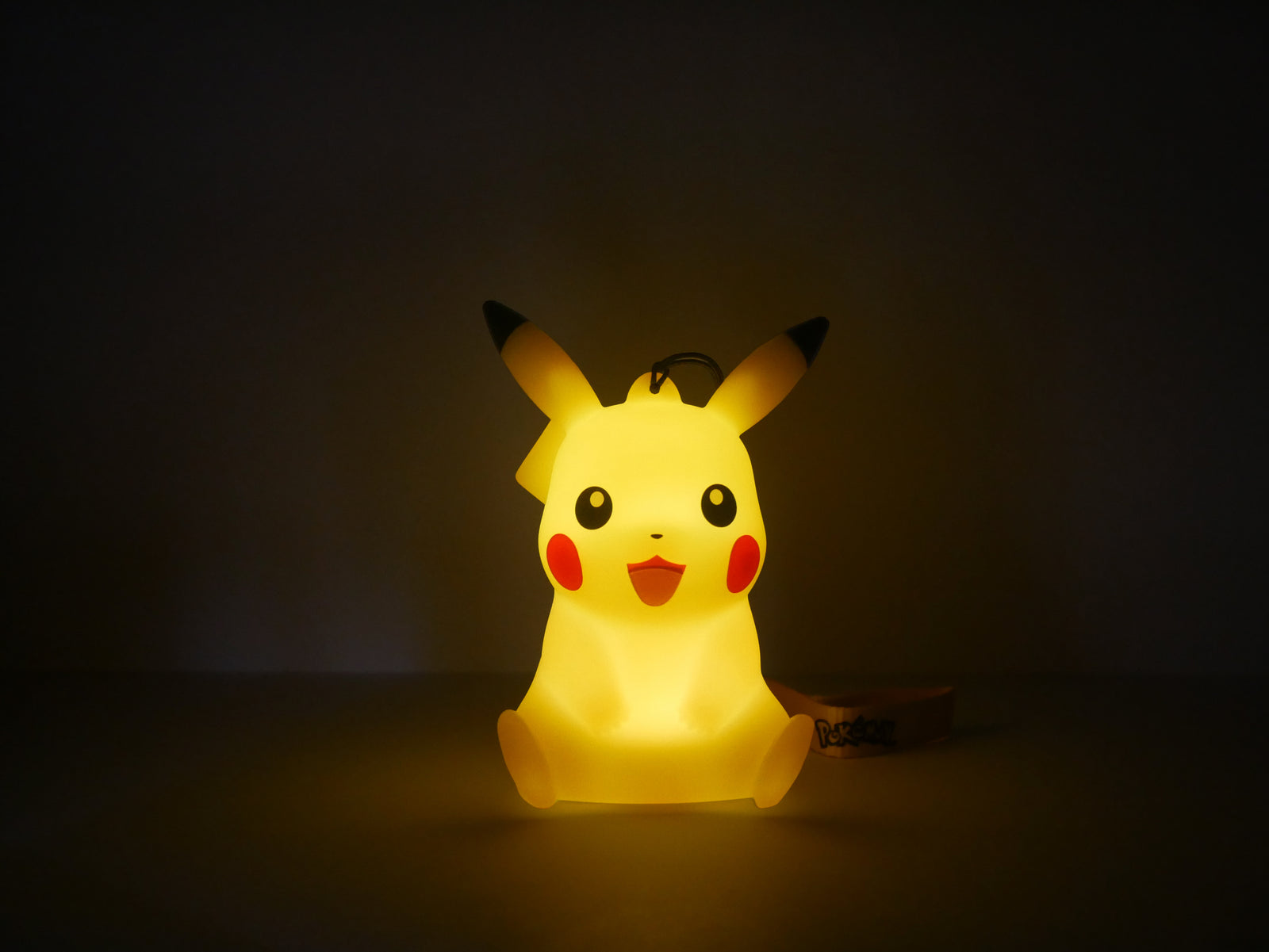 Light Up Figurine Pikachu Sitting with Handstrap