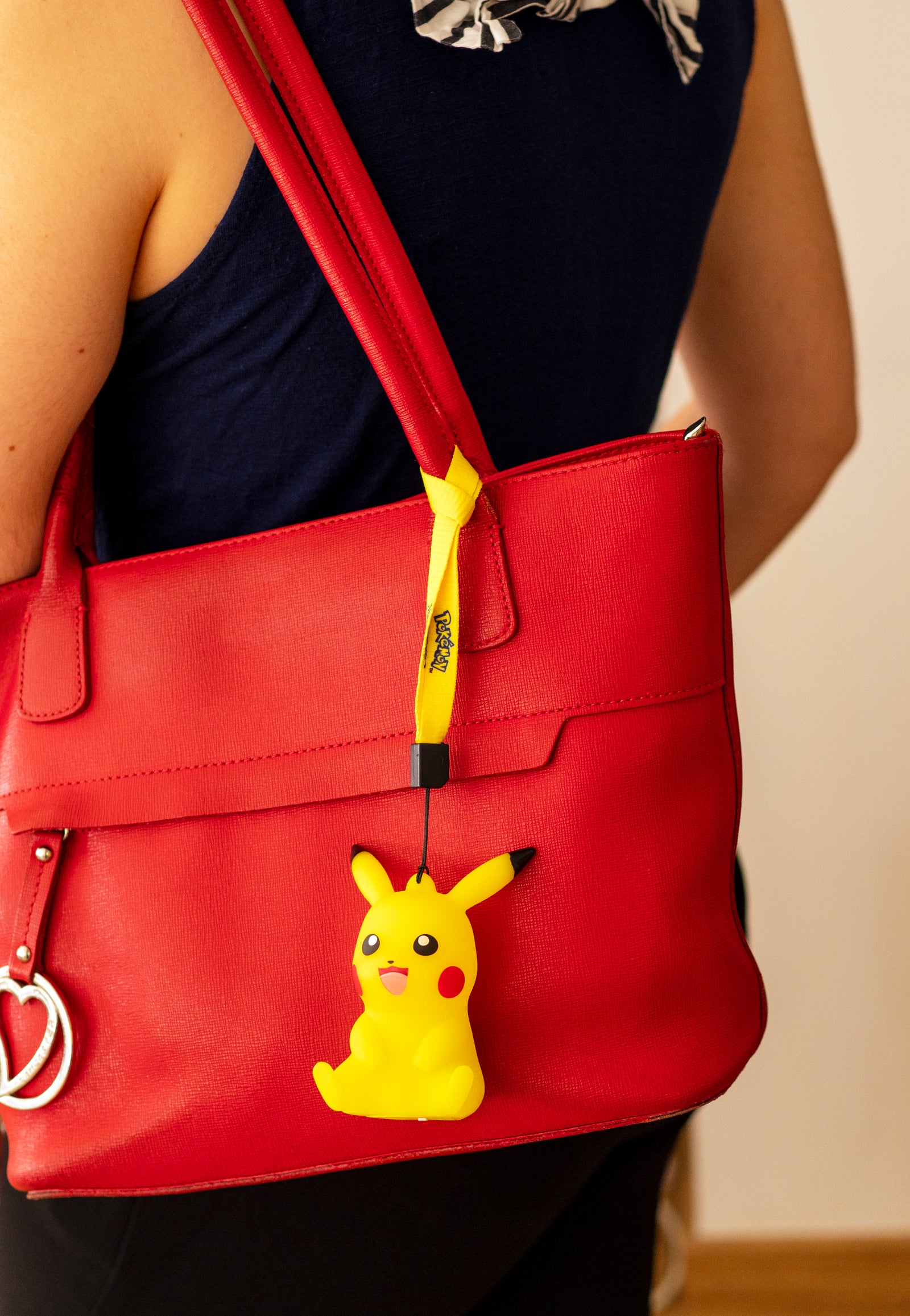 Light Up Figurine Pikachu Sitting with Handstrap