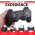 Black PS3 Controller with Charging Cable – Wireless & PC Compatible