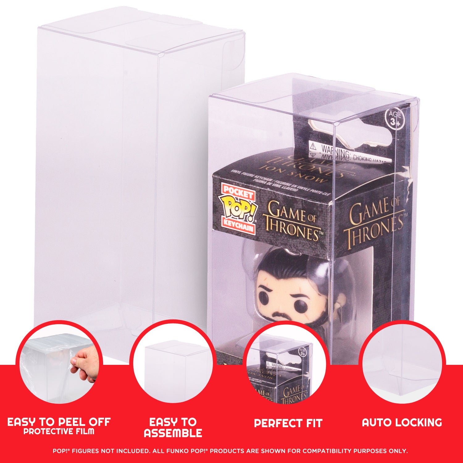 Porte-clés Funko Pop - Protecteurs PET