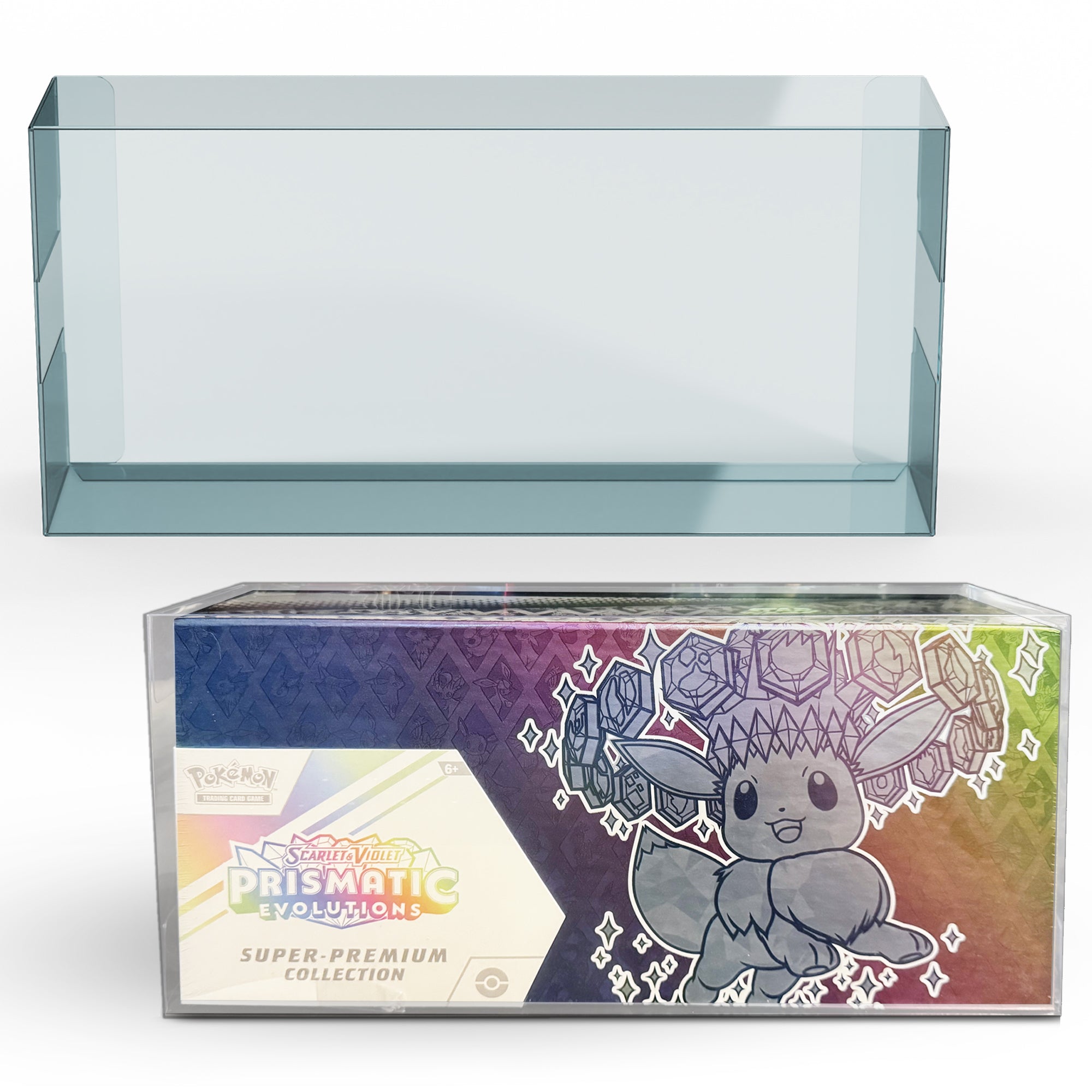 PET Protector for Pokémon Prismatic Evolutions Super Premium Collection – 2-Pack