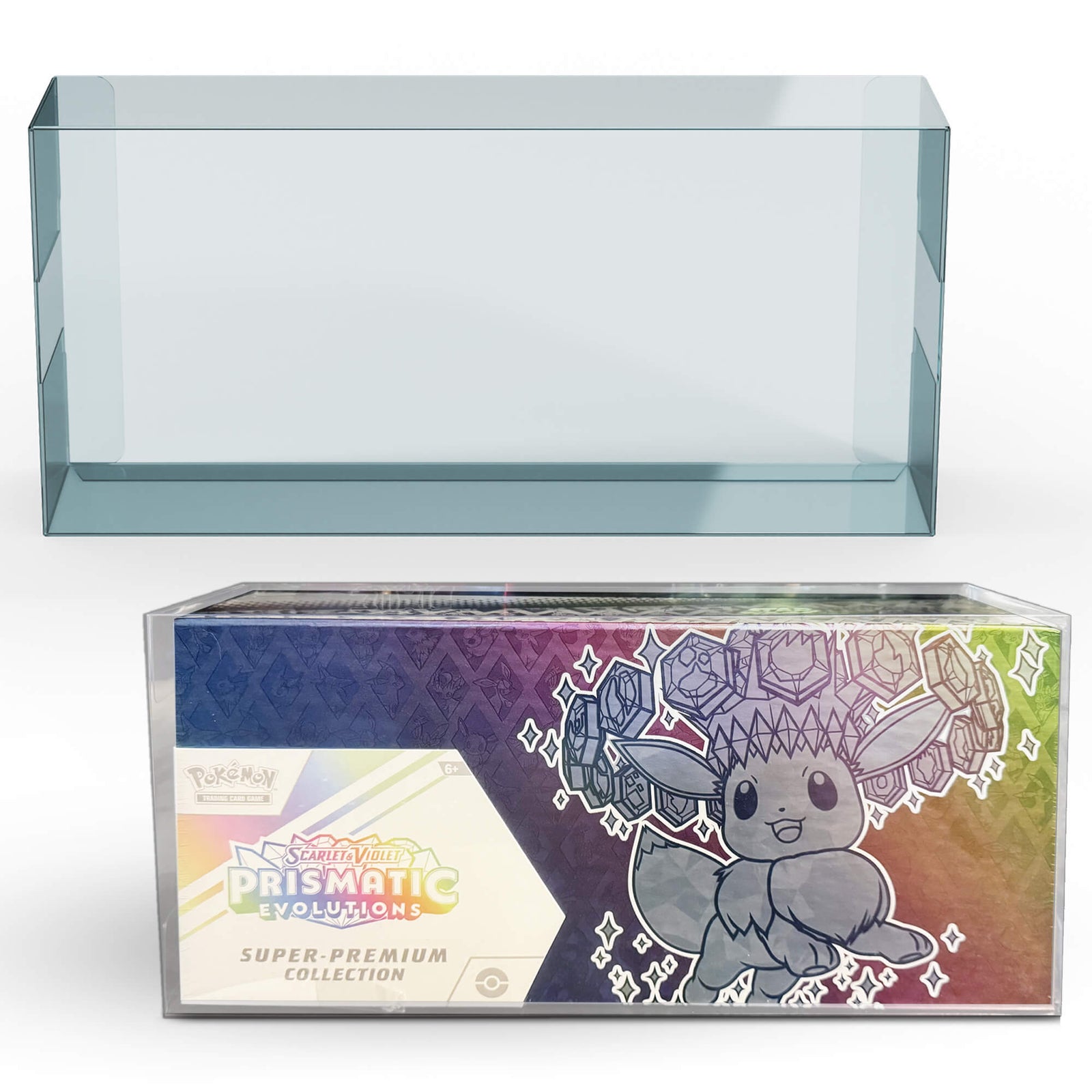 PET Protector for Pokémon Prismatic Evolutions Super Premium Collection – 2-Pack
