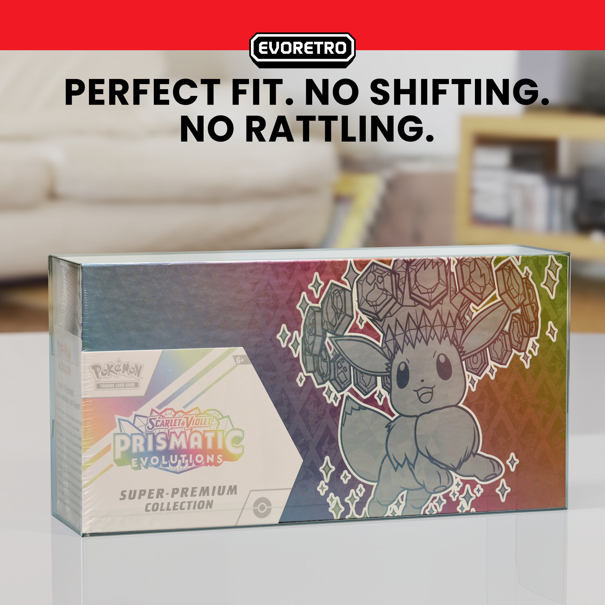 PET Protector for Pokémon Prismatic Evolutions Super Premium Collection – 2-Pack