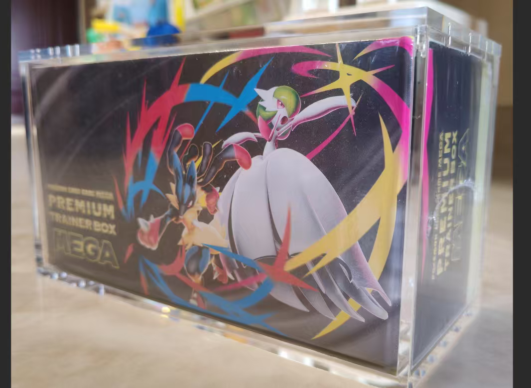 Magnetic Acrylic Display Case for Pokemon Mega Premium Trainer Box