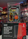 Acrylic Display Case for Star Wars & GI-Joe Carded 3.75" Action Figure Pack of 2