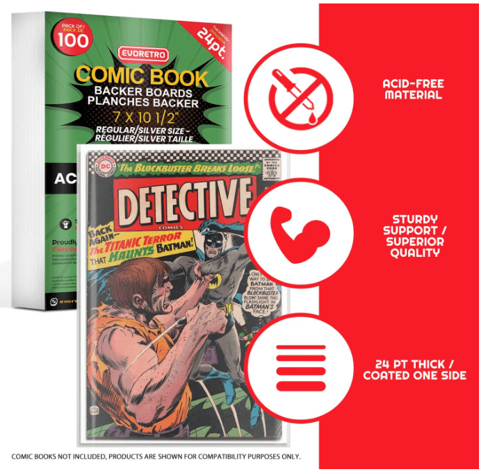 Comic Book Boards and Bags for Silver Age Storage – 200 Pack
