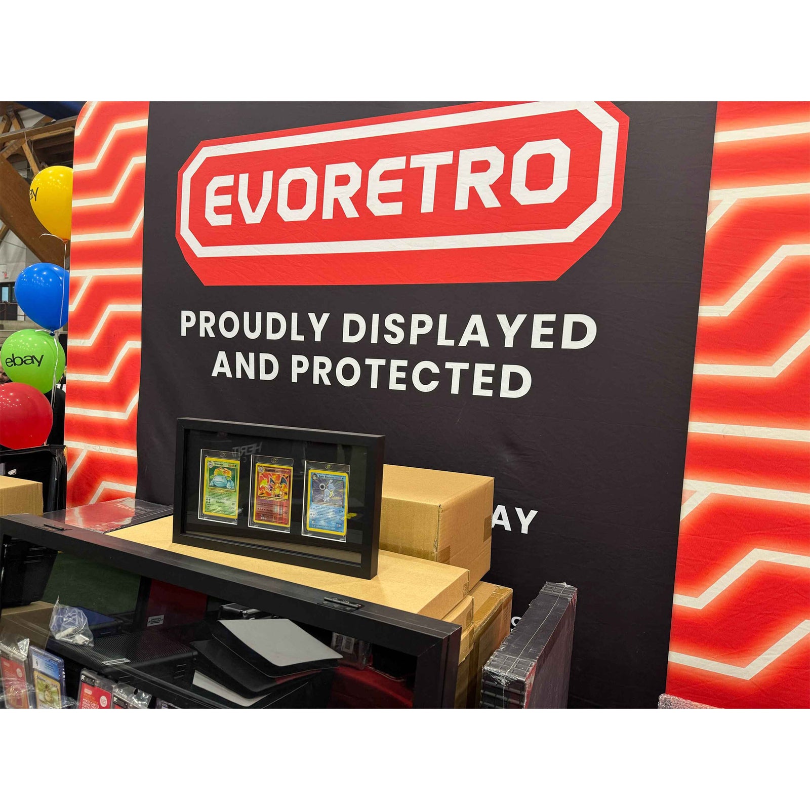EVORETRO Card Wooden Display Frame, Magnetic holder