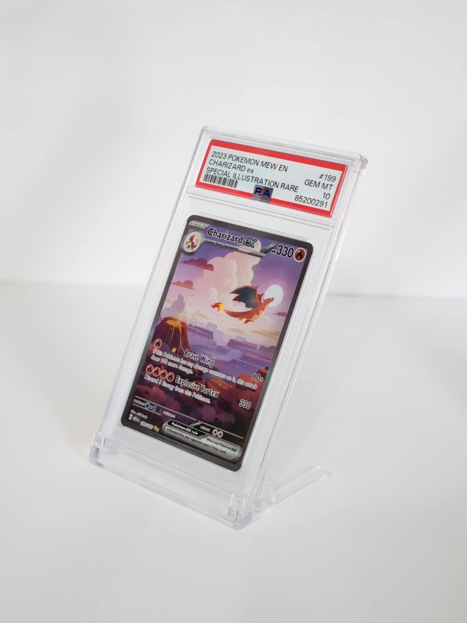 Transparent PSA & CGC Graded Card Slab Display Stand - 5-Pack Clear Acrylic Holder for Graded Cards 5 PACK Loose