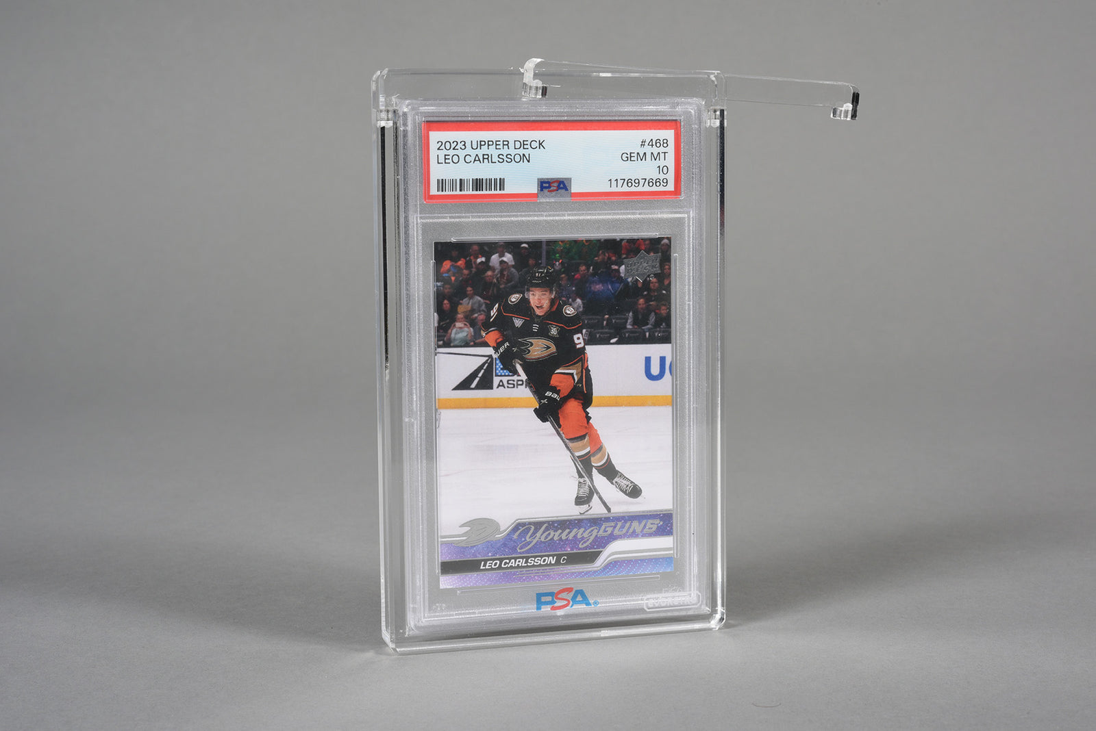 Magnetic Acrylic Case Display for 1 PSA Slab - Clear